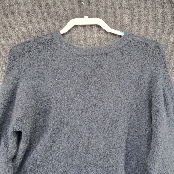 Madewell Women's Button-Sleeve Pullover Knit Sweater Blue XS Merino Wool Blend - Picture 6 of 12